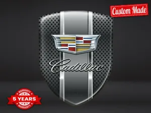 Cadillac Decal Resina Stile Premium Badge Auto Lusso